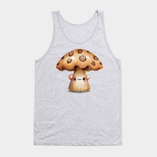 Cute Cartoon Mushroom Four Design Tank Top